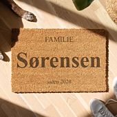 Personaliseret Kokos-dørmåtte med navn