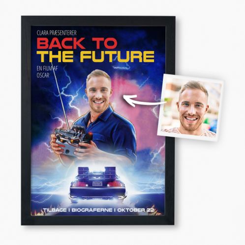 Personaliseret Back To The Future plakat