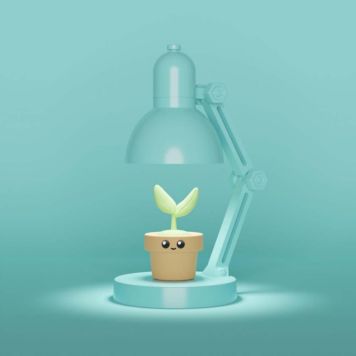 Mini plantelampe