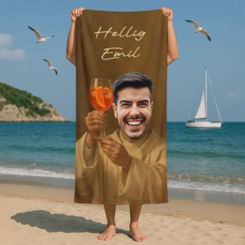 Personligt Aperol-håndklæde med ansigt