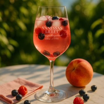 Personaliserbar Lillet-glas med navn