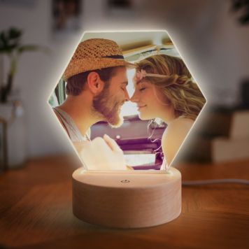 LED-lampe med foto