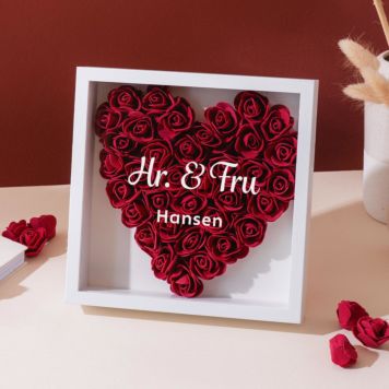 Personlig rosenkasse med tekst