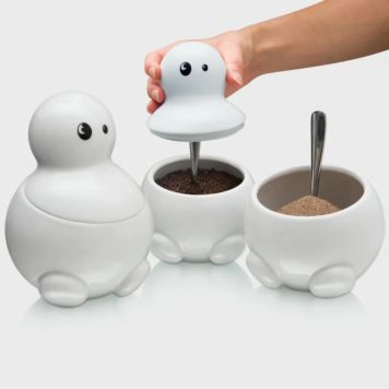 Tom, Dick og Harry køkkenbeholdere til kaffe, te og sukker