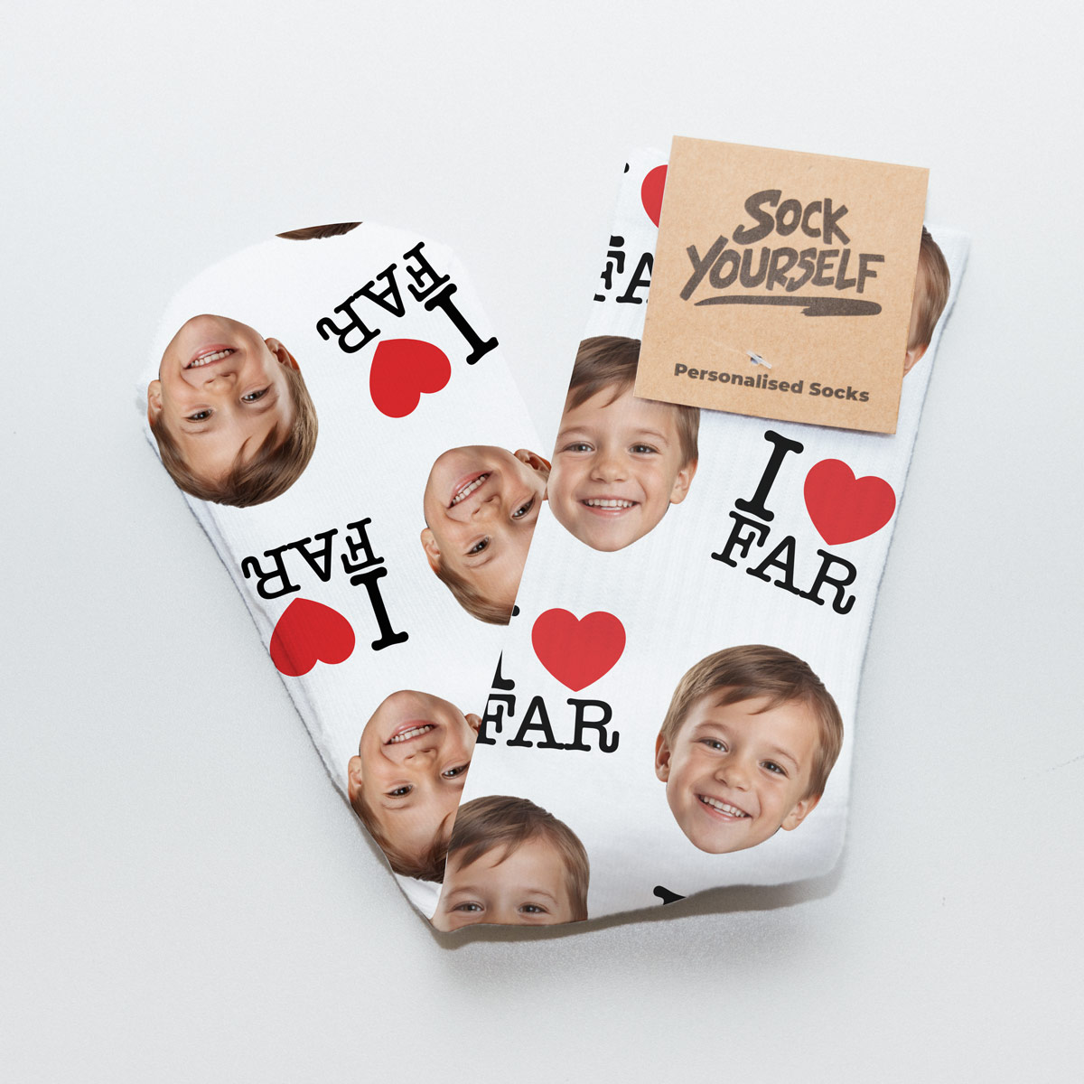 Personligt tilpassede sokker til Mor eller Far