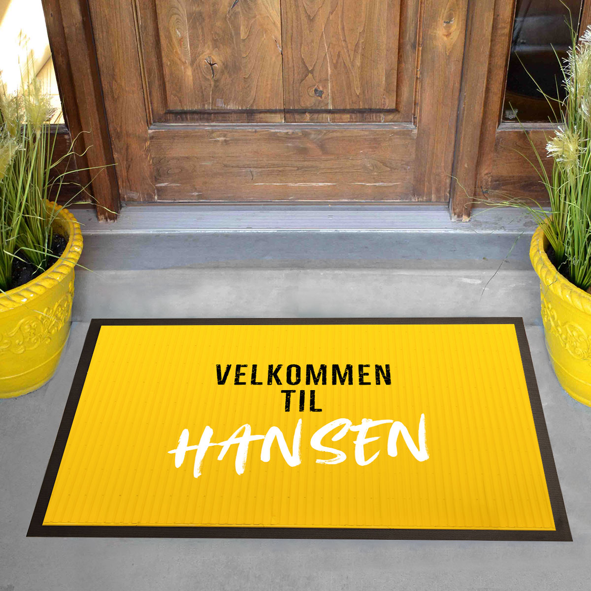 Personaliseret Dørmåtte med tekst