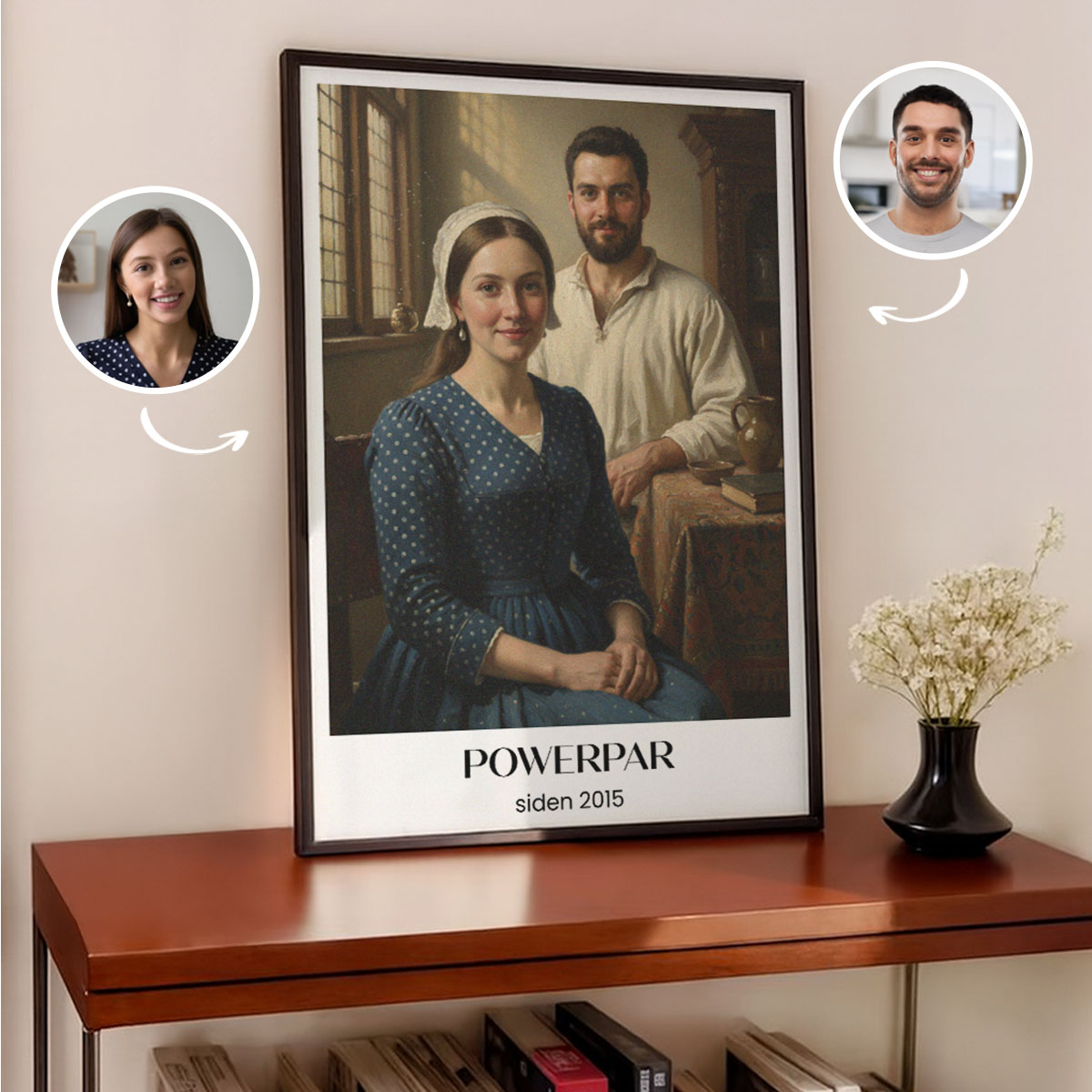 Personliggørbar maleriplakat