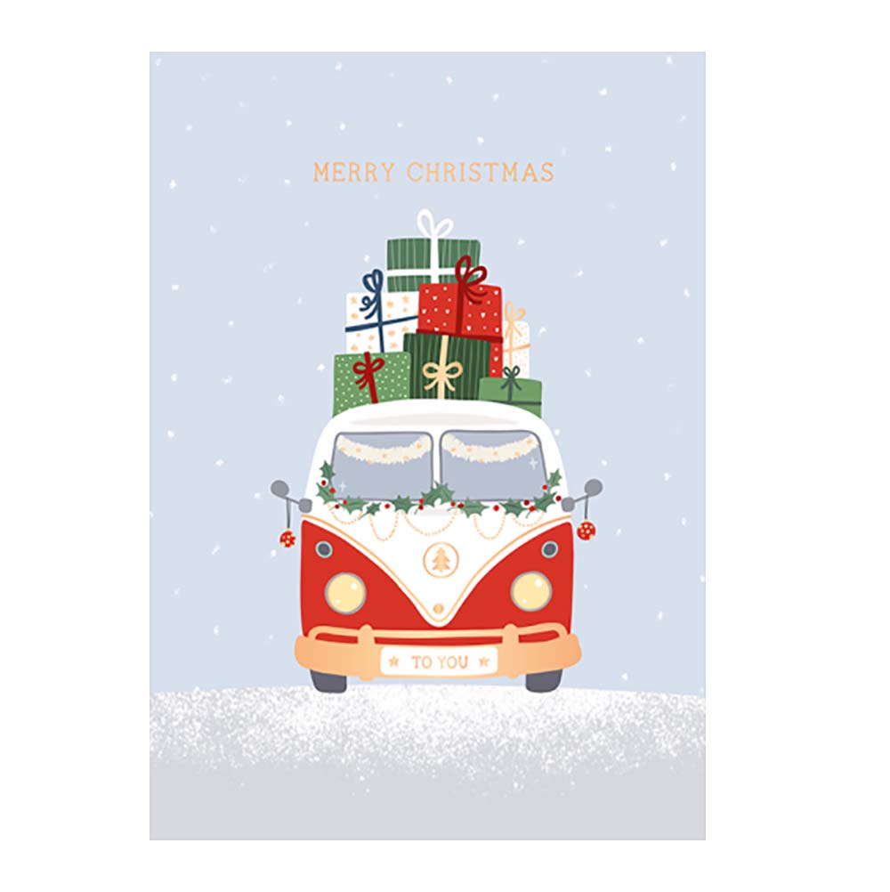 Bus-julekort