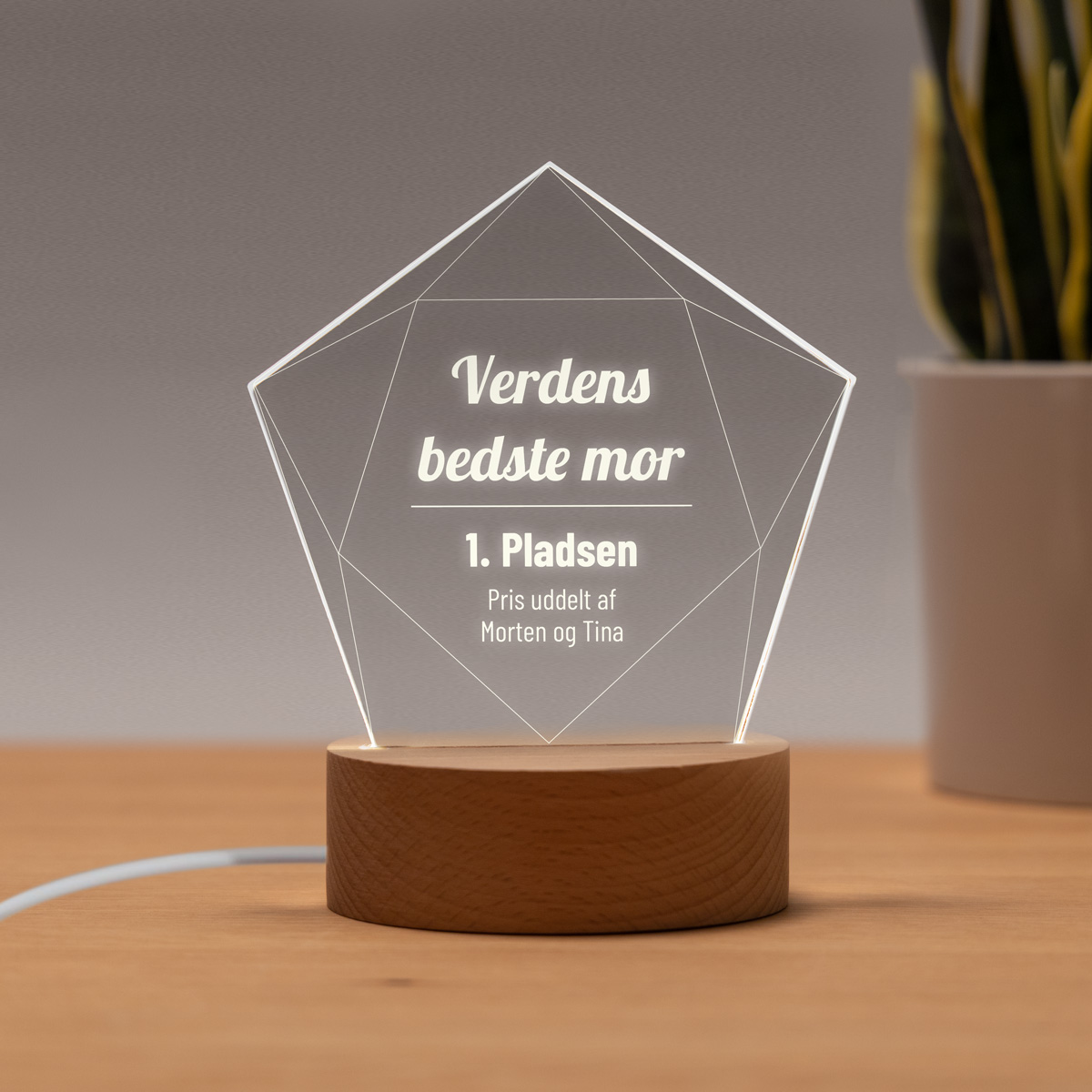 LED-lampe som stjerne