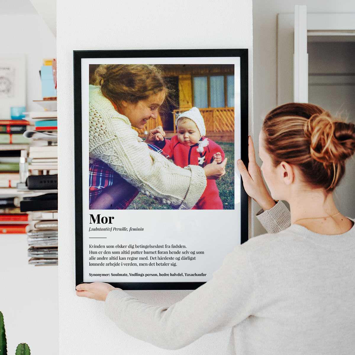 Personaliseret plakat med billede og definition