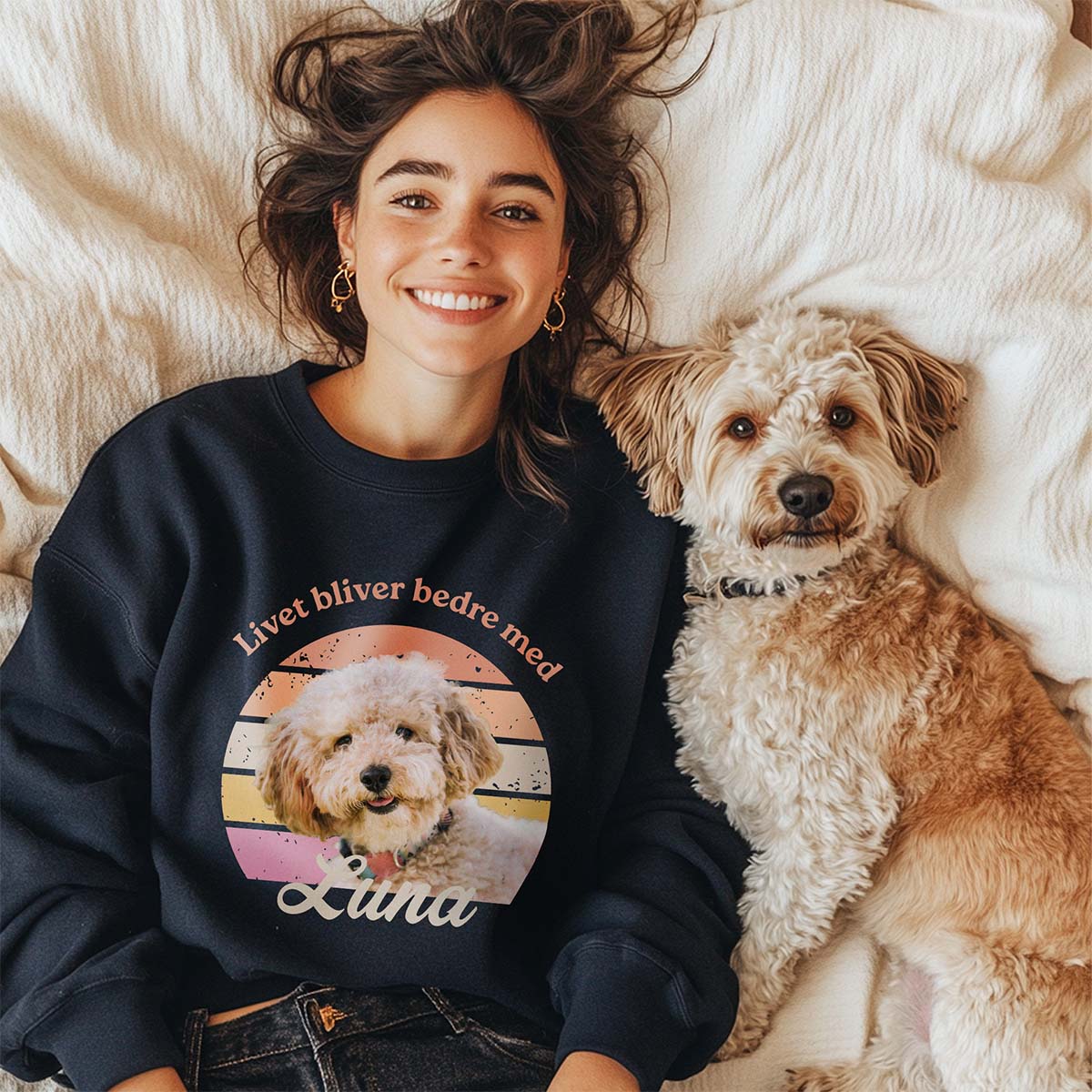 Personlig retro kæledyrstrøje