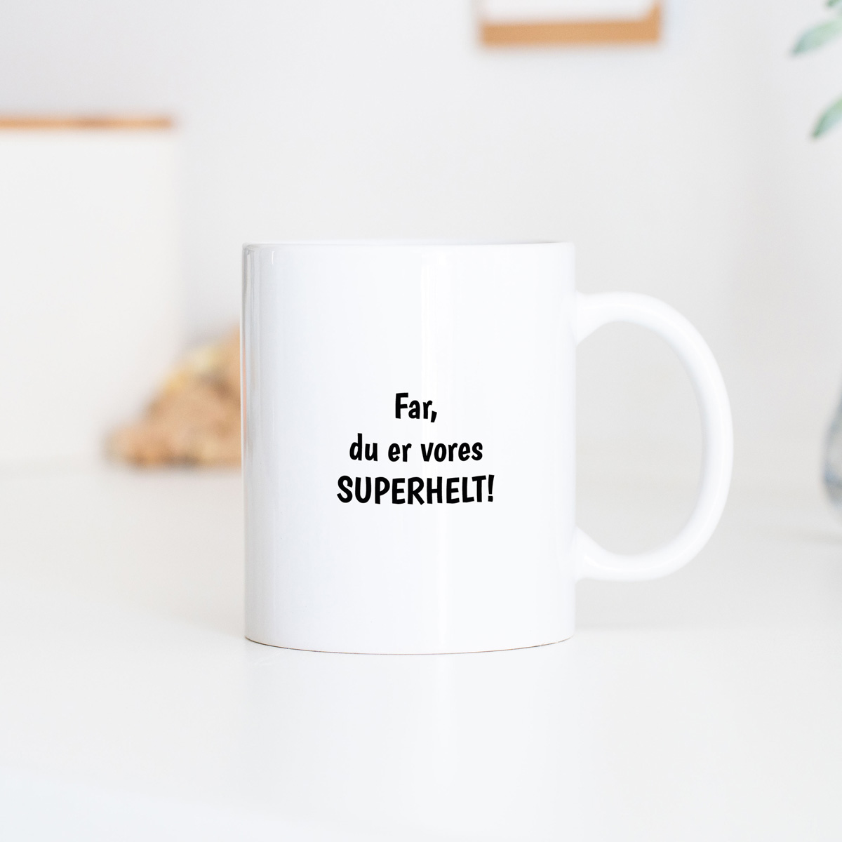 Personaliseret superheltekrus med ansigt