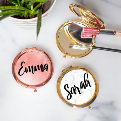 Personaliseret Lommespejl med navn Personaliseret Lommespejl med navn
