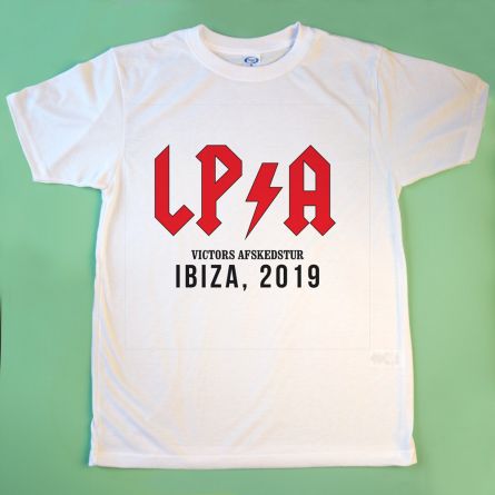 Personaliseret t-shirt med tekst