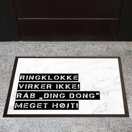 Personaliseret Dørmåtte i marmor design