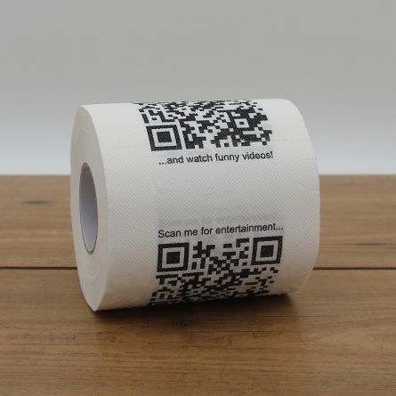 Toiletpapir med QR-Koder