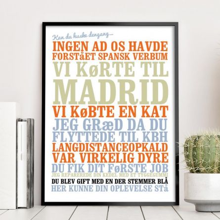 Kan du huske dengang... - Personlig Plakat