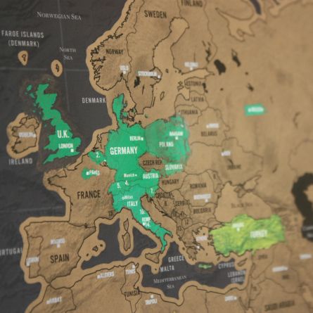 Verdenskort Scratch Map Deluxe