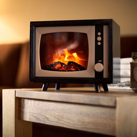 Elektrisk mini pejs TV