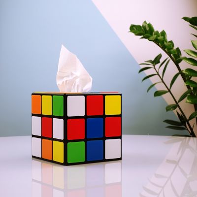 Film & serier - Rubiks Terning a la lommetørklædeboks som set i Big Bang Theory
