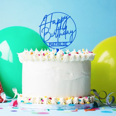 Personaliseret Cake Topper til fødselsdagen Personaliseret Cake Topper til fødselsdagen