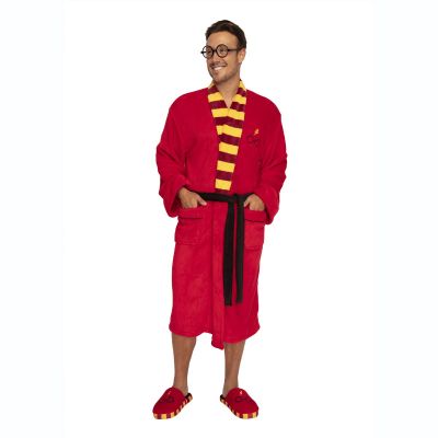 Harry Potter Morgenkåbe med briller og lyn logo Harry Potter Morgenkåbe med briller og lyn logo