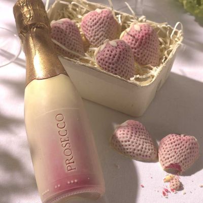 Sødt - Prosecco og chokolade jordbær